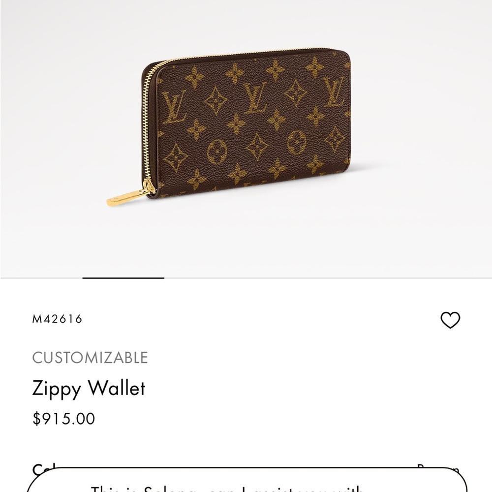 Louis Vuitton Monogram Brown Zippy Wallet